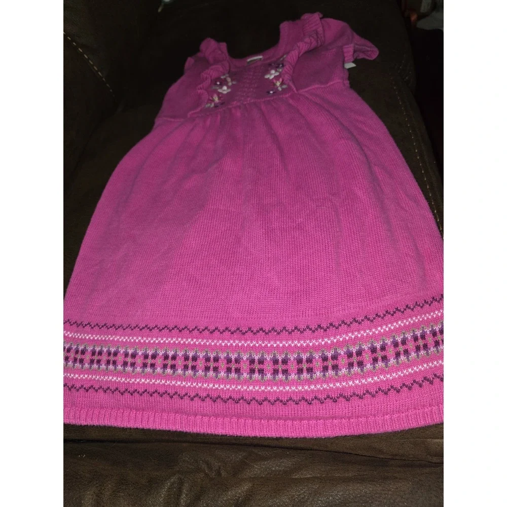 Gymboree magical meadow floral sweater dress size 6
